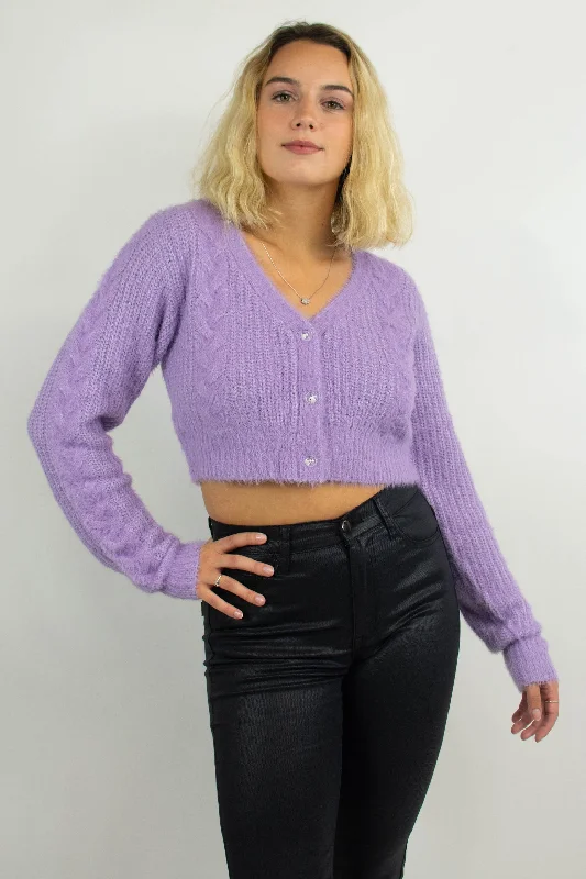 In Your Dreams Sweater in Purple