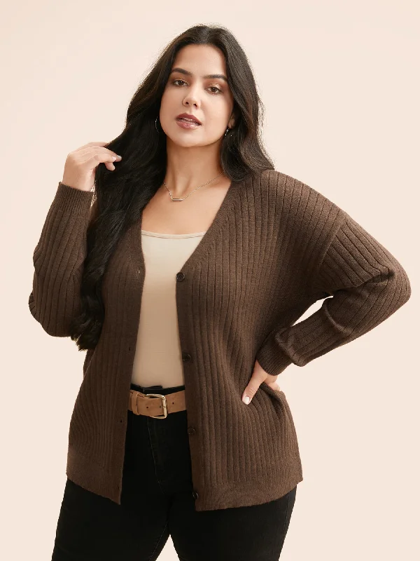 Supersoft V-Neck Cable Knit Cardigan