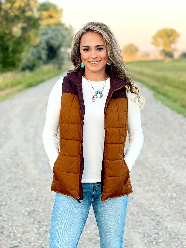 The Weatherford Insulated Vest in Brown