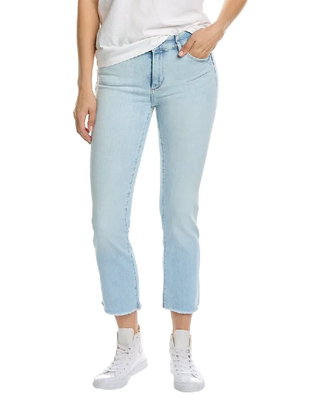 DL1961 Mara Straight Mid-Rise Instasculpt Jet Stream Raw Skinny Leg Jean