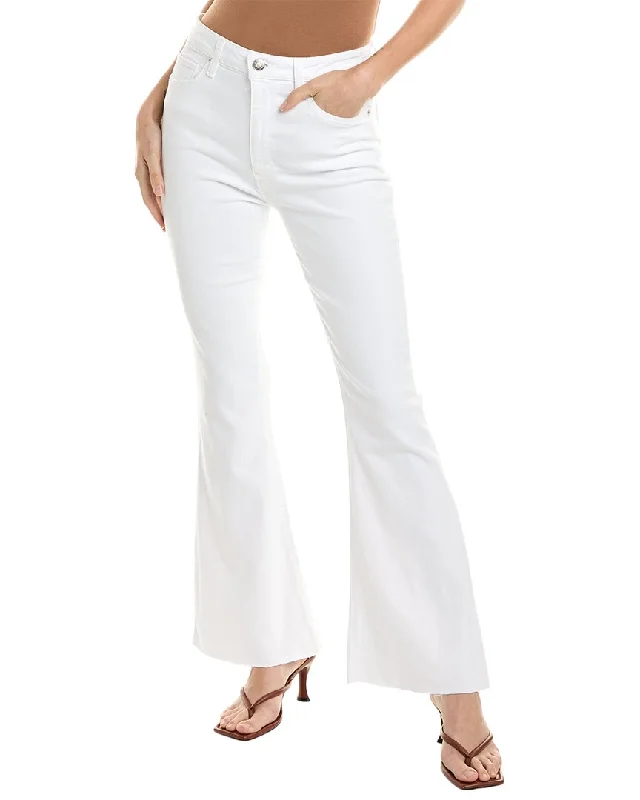 HUDSON Jeans Holly Spring White High-Rise Flare Bootcut Jean