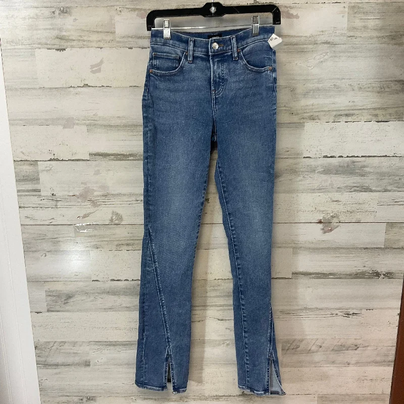 Jeans Flared By Express In Blue Denim, Size: 0