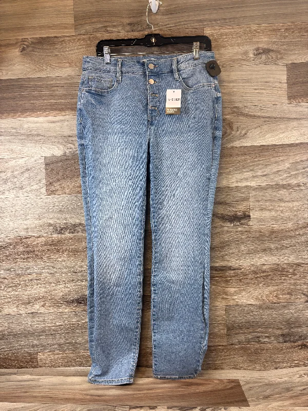 Jeans Skinny By Nine West Apparel In Blue Denim, Size: 10