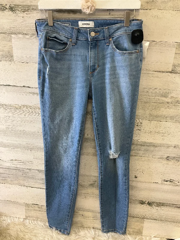 Jeans Skinny By Sonoma In Blue Denim, Size: 8