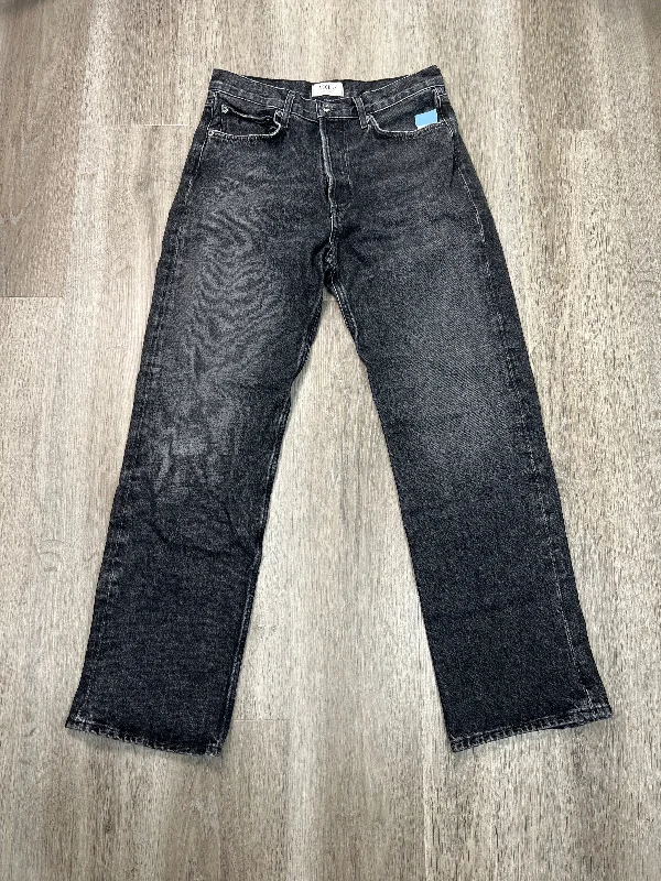 Jeans Straight By Agolde In Black, Size: 4