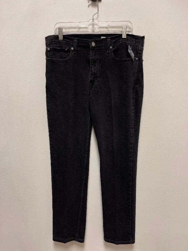 Jeans Straight By Levis In Black, Size: 20