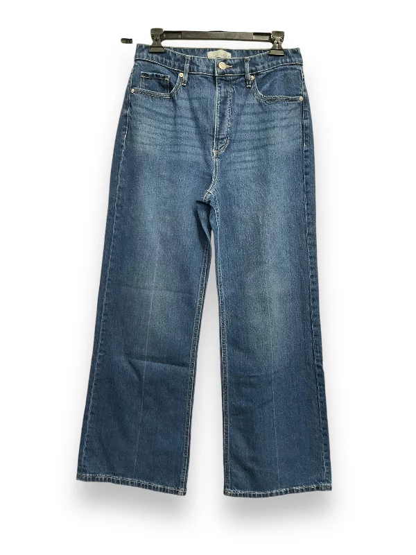 Jeans Straight By Loft In Blue Denim, Size: 6