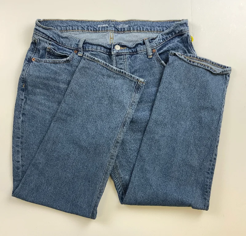 Jeans Straight By Old Navy In Blue Denim, Size: 14