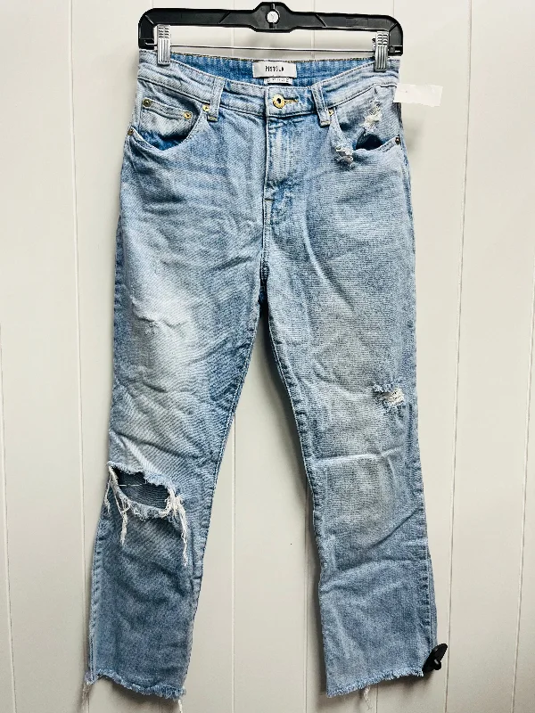 Jeans Straight By Pistola In Blue Denim, Size: 4