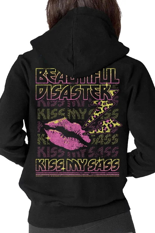 Kiss My Sass Zip Hoodie