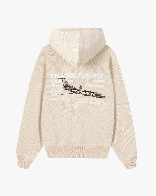 NUDE PLANE HOODIE MARSHMALLOW