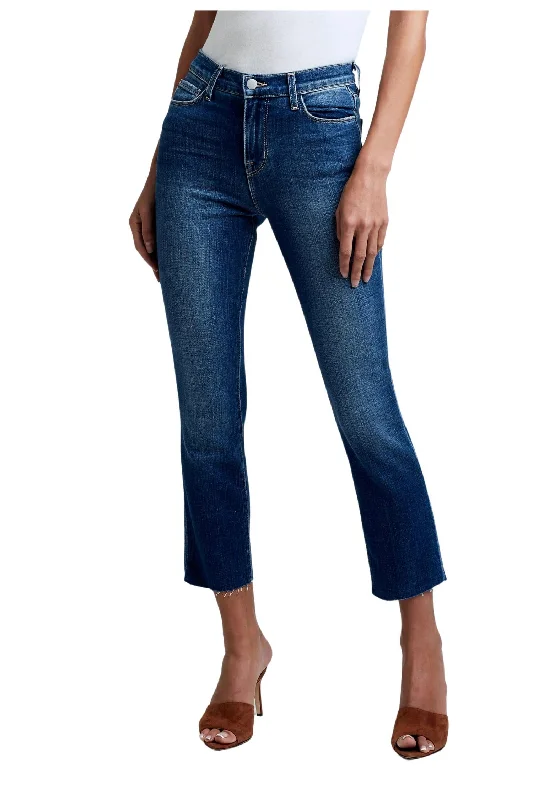 Sada High Rise Crop Slim Jean In Sequoia