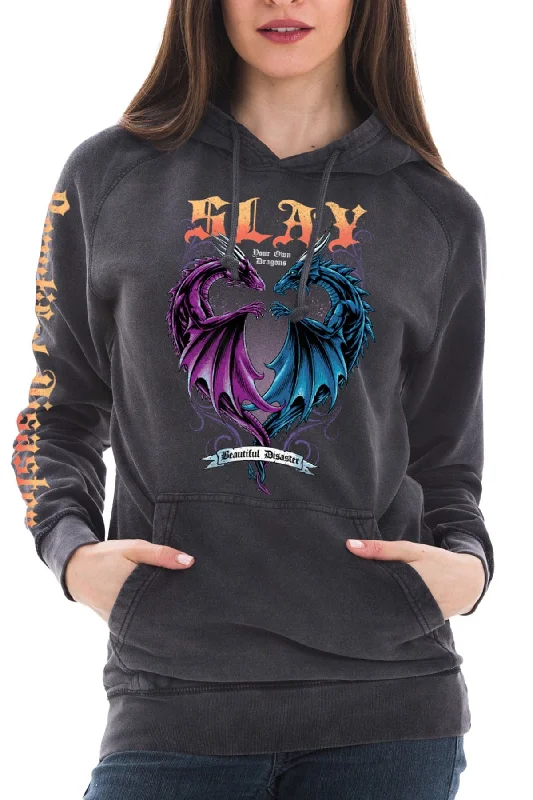 Slay Mineral Wash Pullover Hoodie