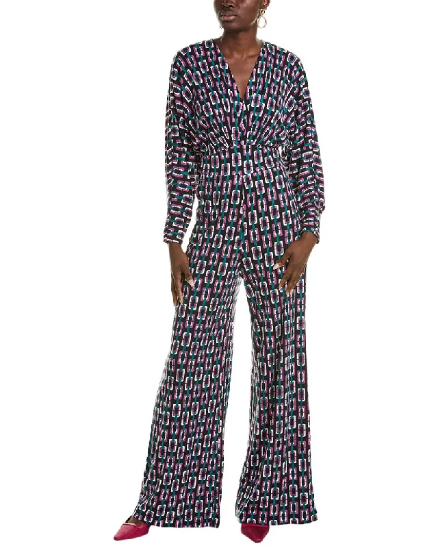 Diane von Furstenberg Fanny Wool-Blend Jumpsuit