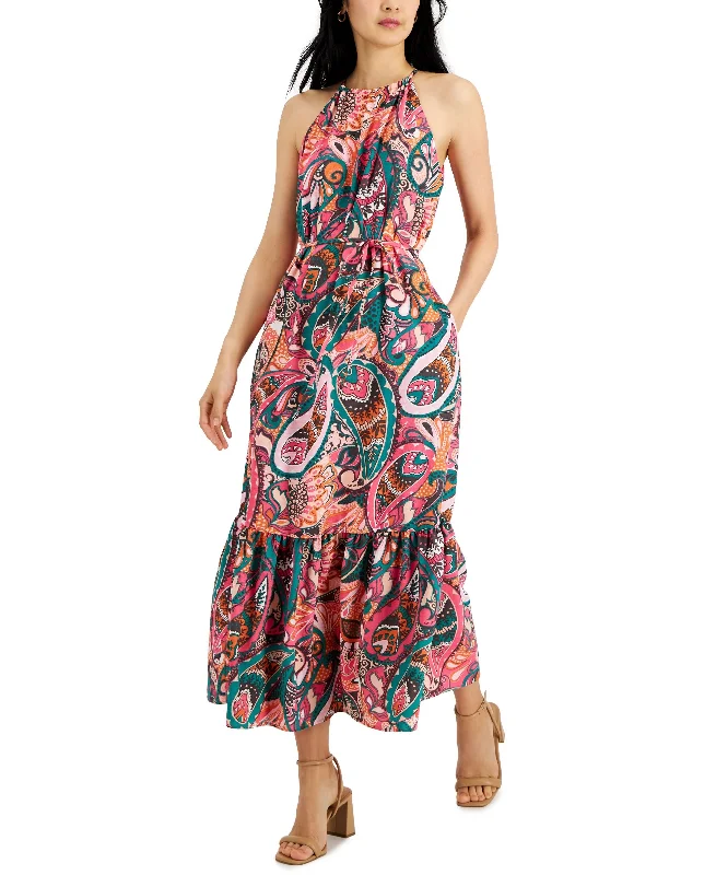 INC International Concepts Womens Printed Tired Maxi Dress