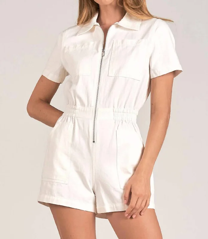 Kelly Romper In White