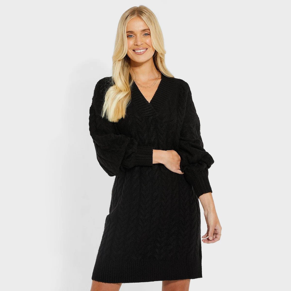 Threadbare Mid Length Knitted Jumper Dress