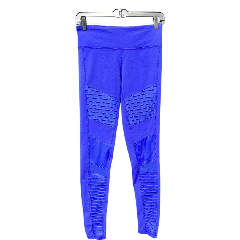 Athletic Leggings By Alo In Blue, Size: S