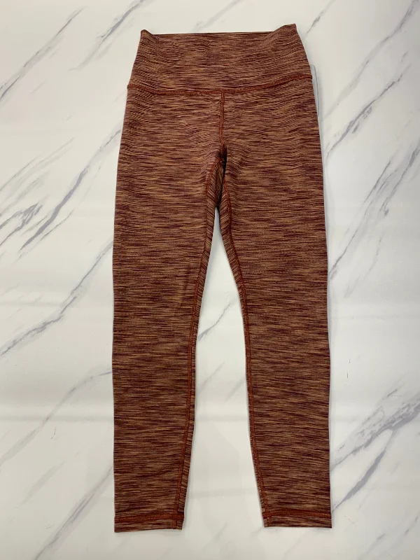 Athletic Leggings By Athleta In Maroon, Size: S