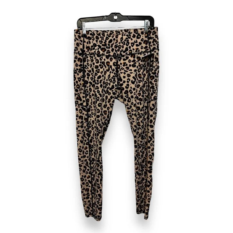 Athletic Leggings By HEATH YOGA In Animal Print, Size: Xl