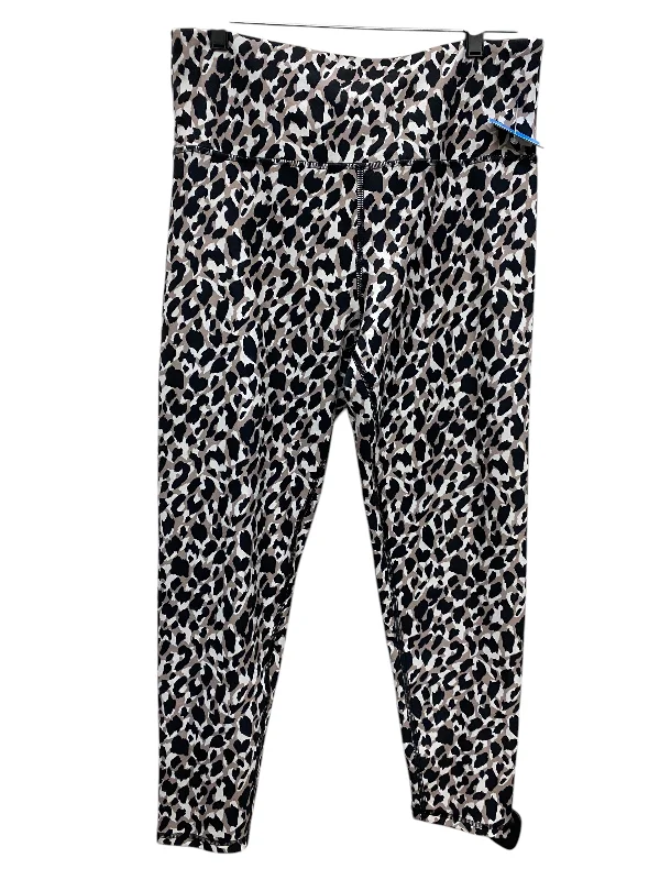 Athletic Leggings By Jessica Simpson In Animal Print, Size: Xl