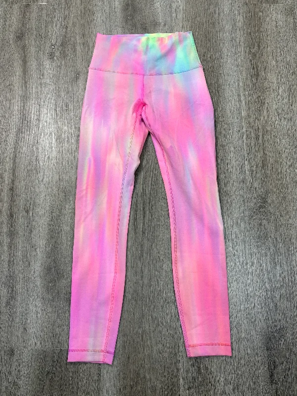 Athletic Leggings By Lululemon In Tie Dye Print, Size: S