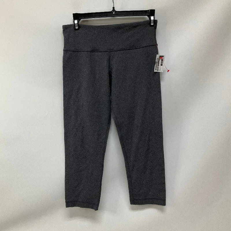 Athletic Leggings Capris By Lululemon In Grey, Size: 6