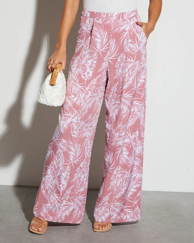 Barcelona Wide Leg Printed Pants