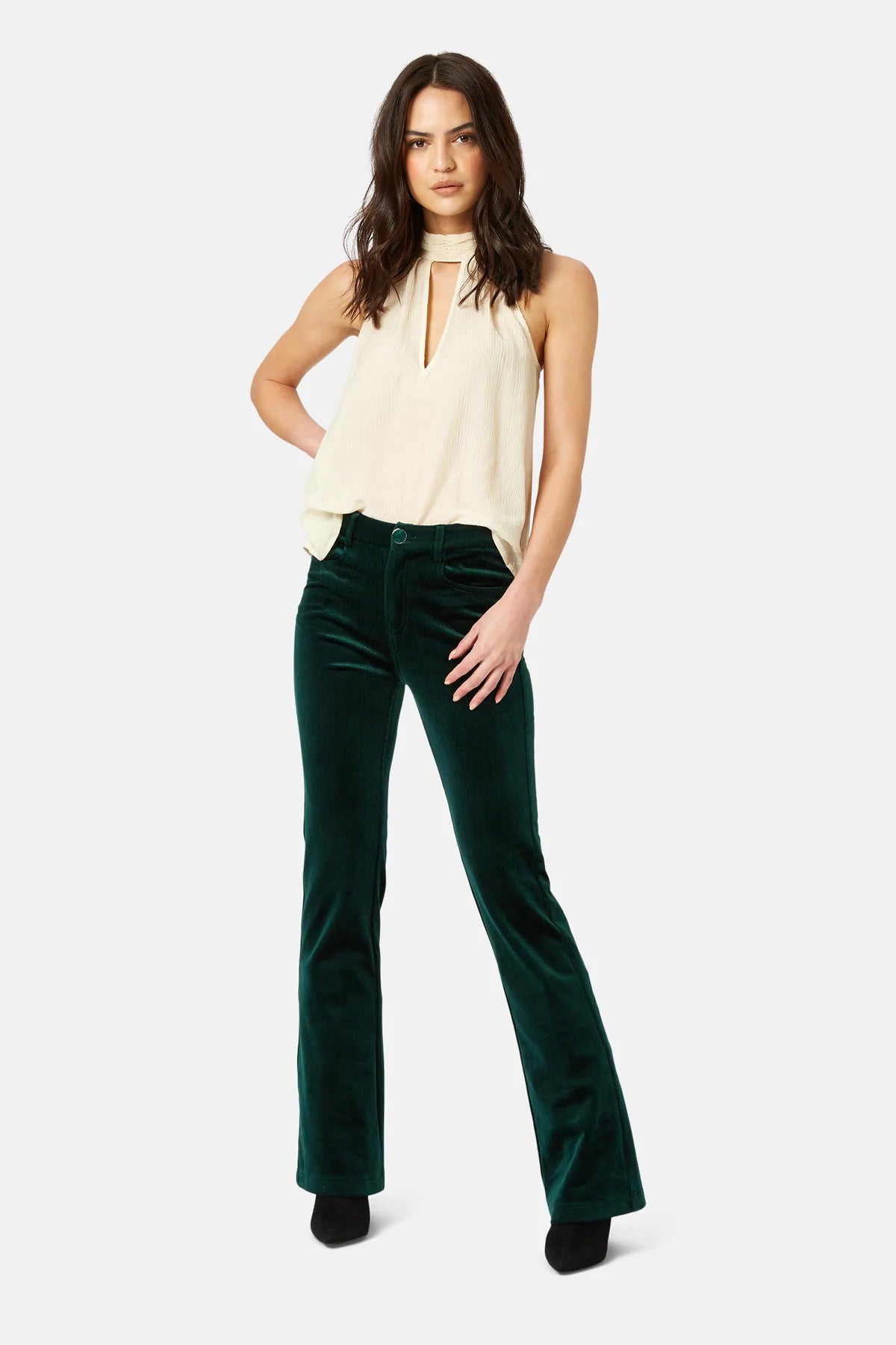 BRATTER FLARE TROUSERS (GREEN)