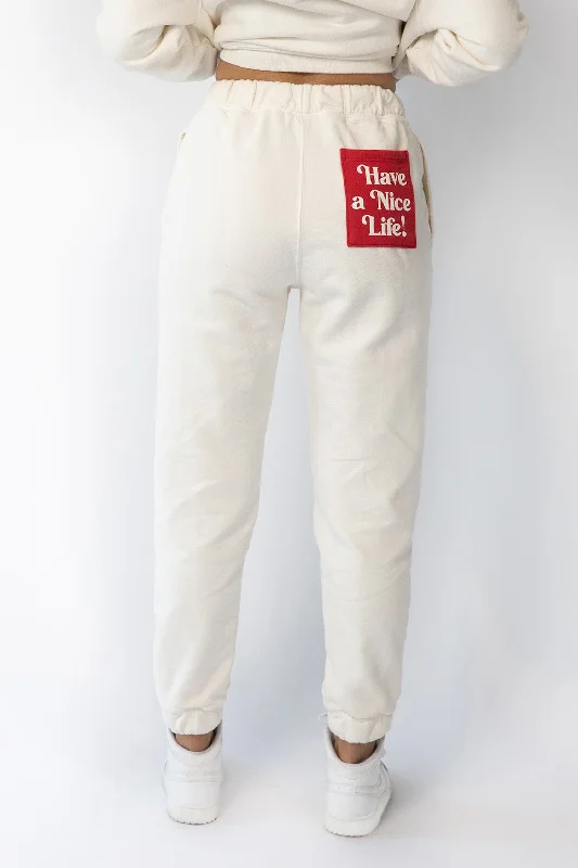 HAVE A NICE LIFE - WHISPER WHITE Jogger