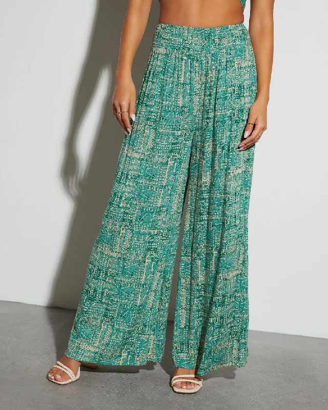 Nadia Printed Straight Leg Pants