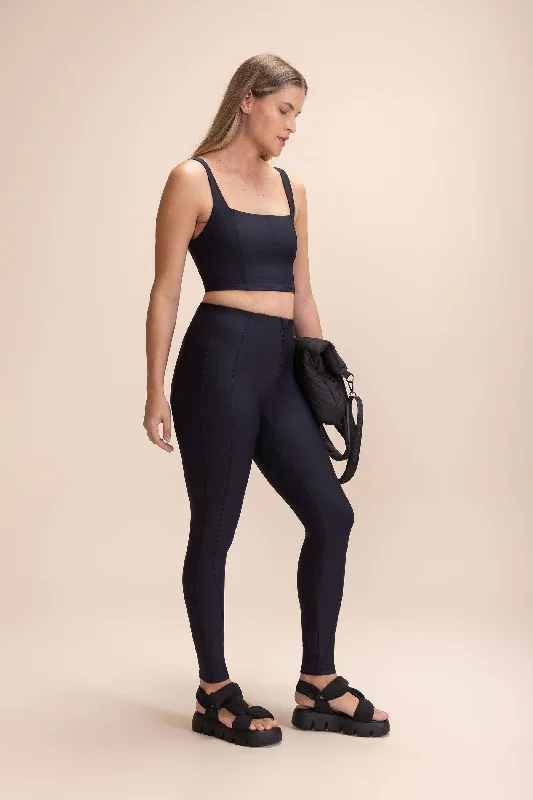 Neopren Zip-Up Leggings