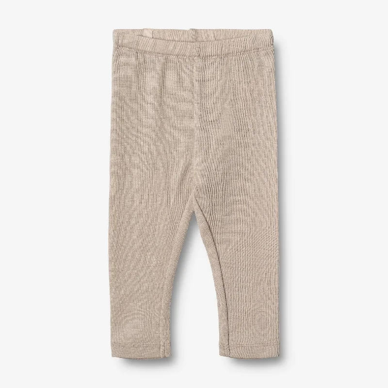 Wool Leggings | Baby - soft beige