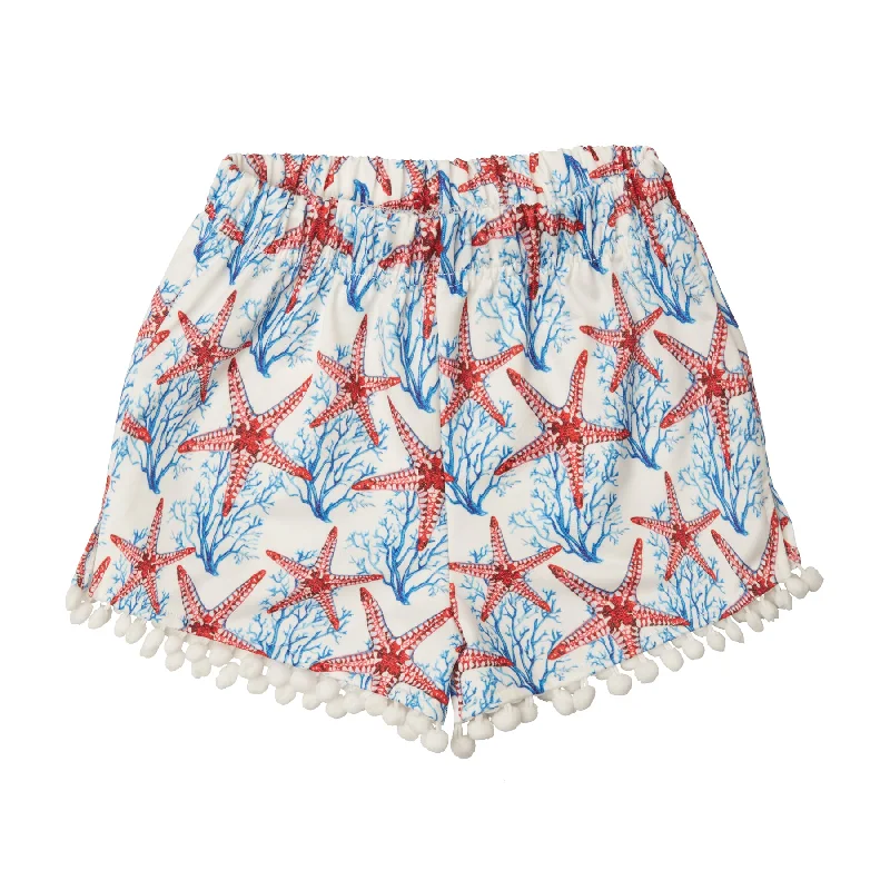 GIRL'S SHORTS ASTERIAS RED