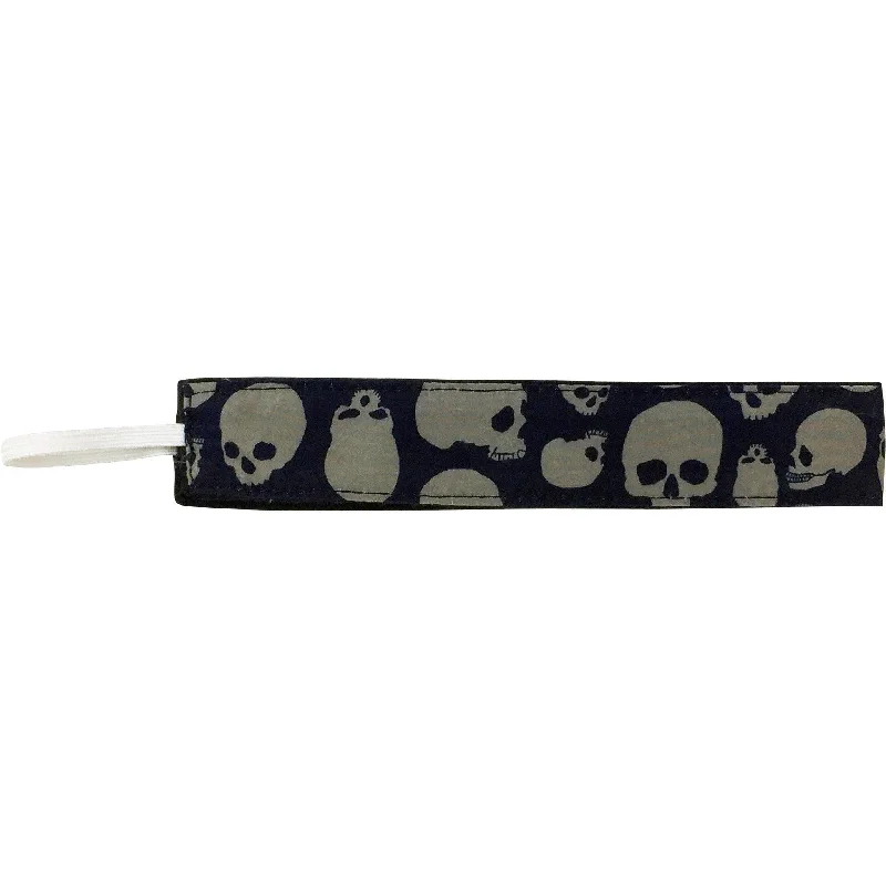 "Live to Ride" Skulls Print Head Band (Charcoal+Black)