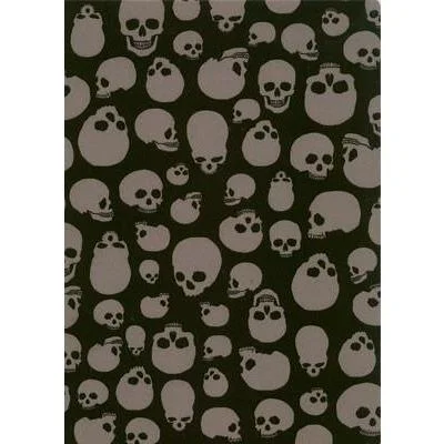 "Live to Ride" Skulls Print Womens Elastic Waist Swim Board Shorts. REGULAR Rise + 11" Inseam (Charcoal)