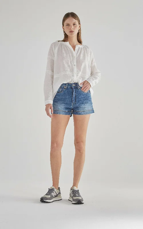 Nada Rodeo High Waisted Denim Shorts