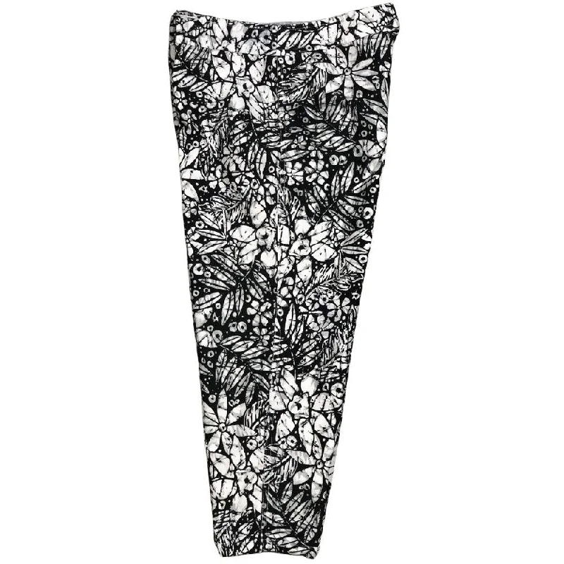 "Palisades"  Womens Board (Swim) Capris - NON Elastic Waist  + Regular Rise + 23" Inseam (Black)