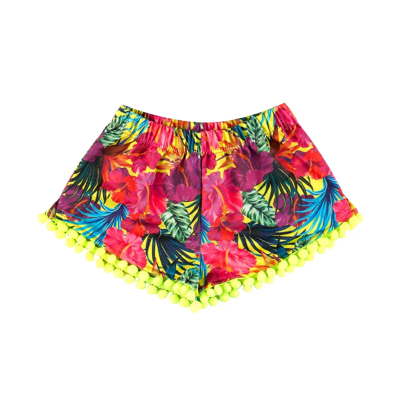 GIRL'S SHORTS TROPICAL