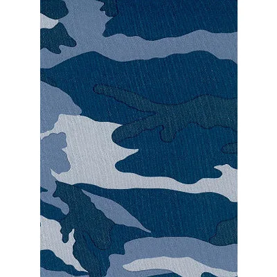 "Stealth Fanatic" Camo Print Womens Board Shorts - Regular Rise / 10.5" Inseam (Slate Blue)  *NEW!