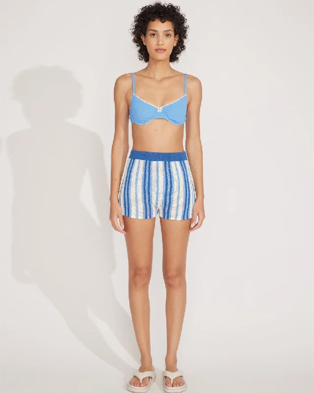 Solid & Striped The Charlie Short in Marina Blue Stripe