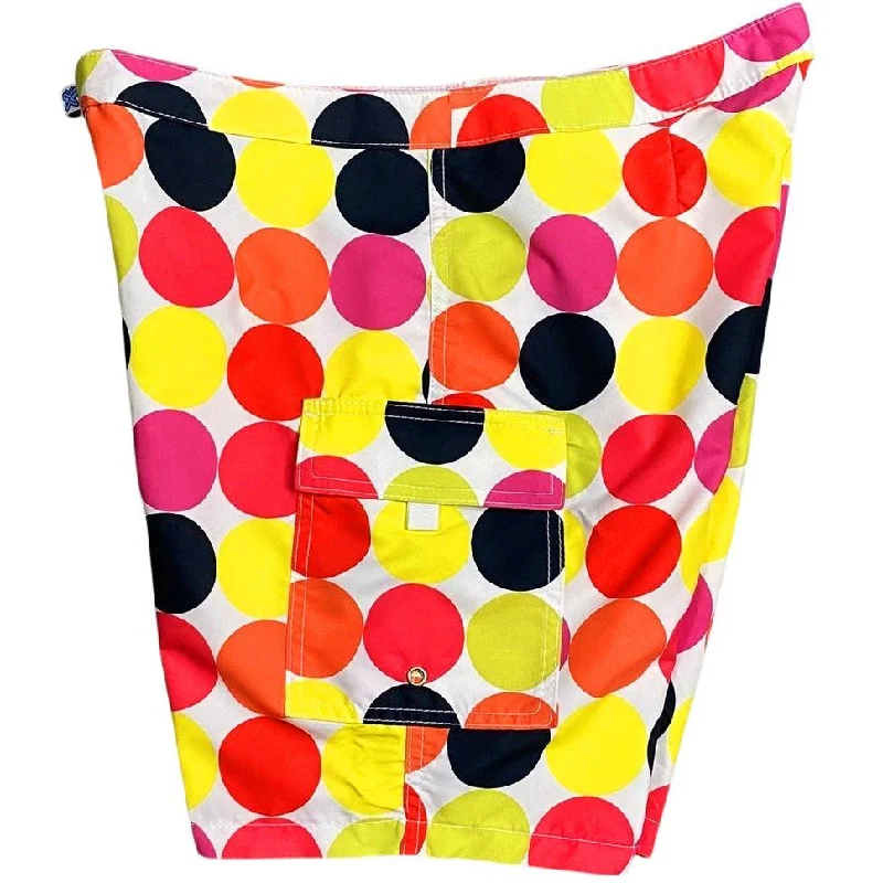 "Twister" (Multi) Womens Board/Swim Shorts - 11"